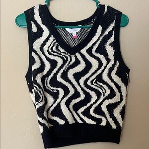 No Boundaries Monochrome Knit Vest